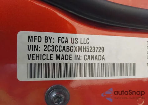 2021 Chrysler 300 300S from USA, damaged, VIN 2C3CCABGXMH523729